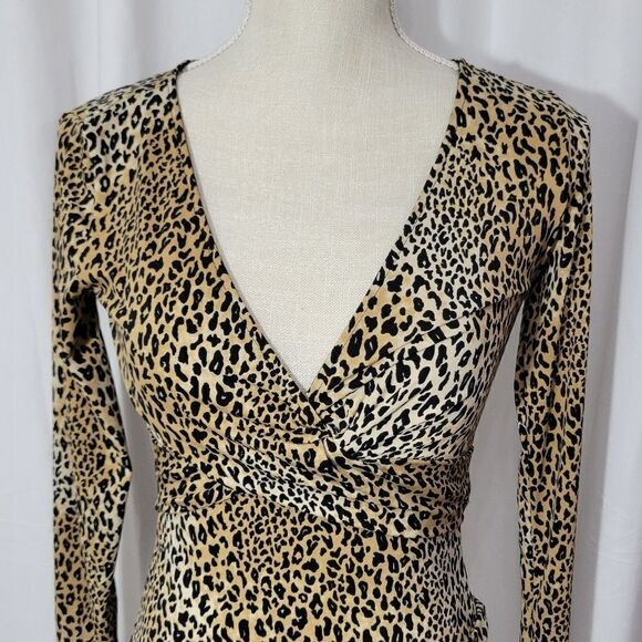 Divided H&M long sleeve leopard print dress - Picture 5 of 9